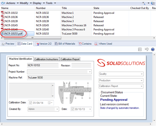 Virtual file created in correct folder with suitable filename