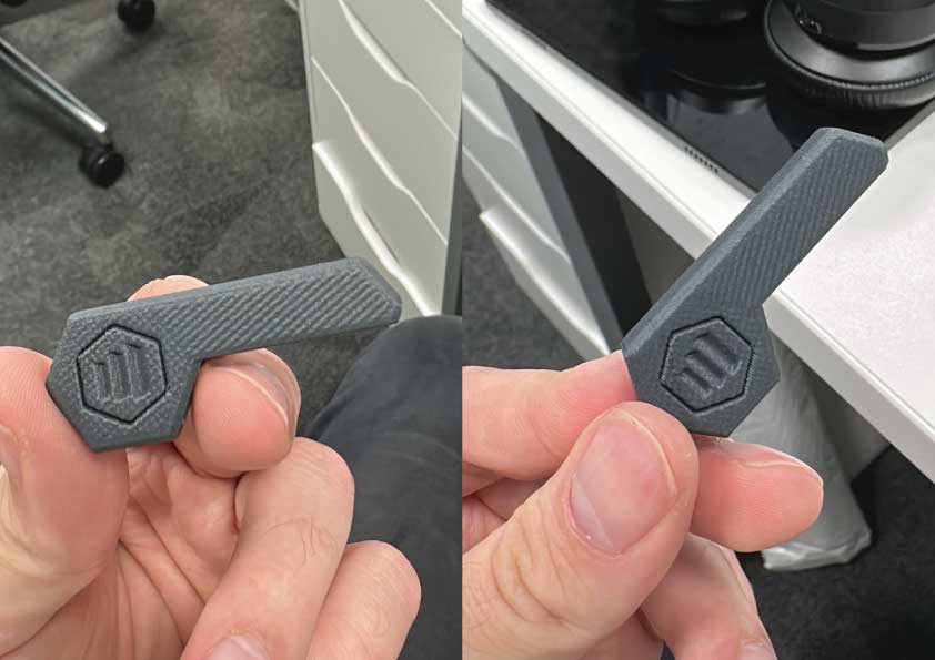 3D printed prototypes of bottle opener designs