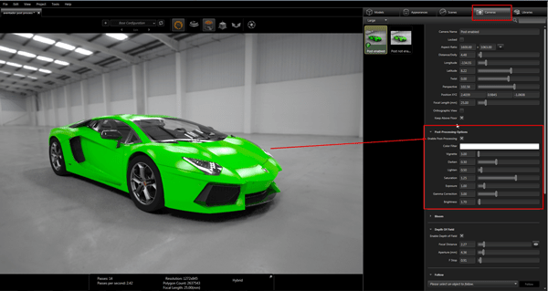 SOLIDWORKS Visualize Post Processing